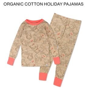 Honest Company Organic Cotton Holiday Christmas Pajamas